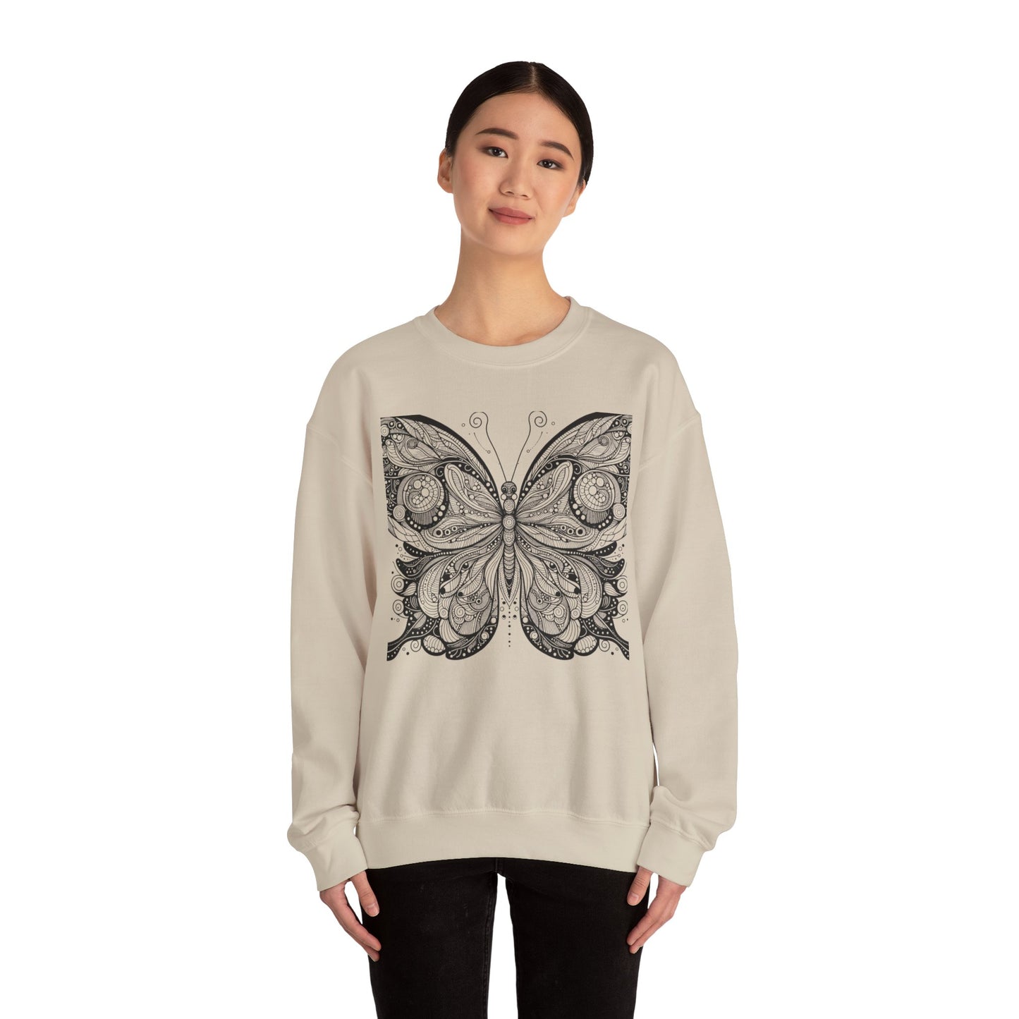 Black Butterfly Sweatshirt