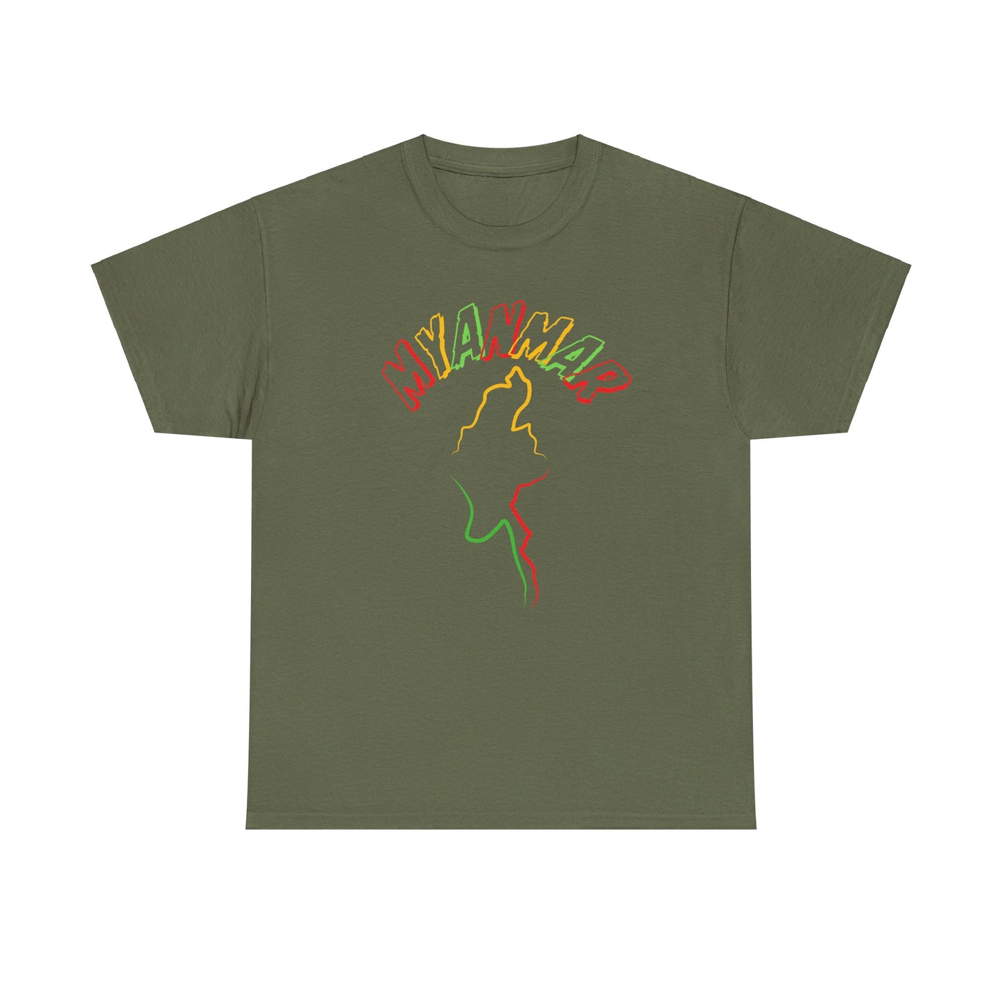 Myanmar Map T-shirt