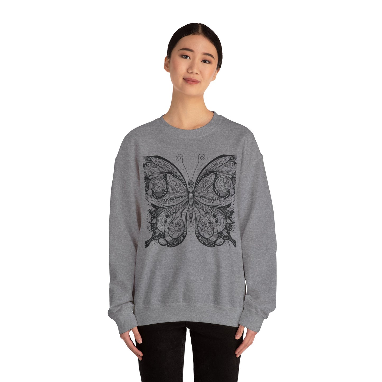 Black Butterfly Sweatshirt