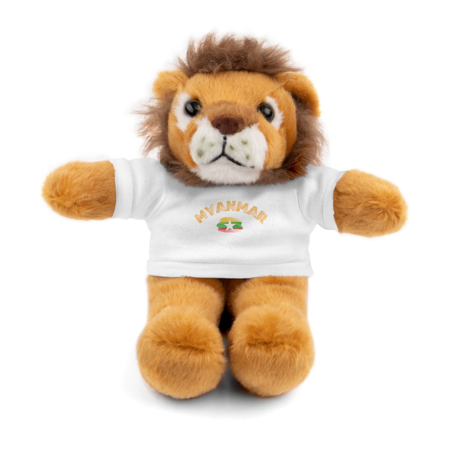 Stuffed Animals with Myanmar Flag Tee