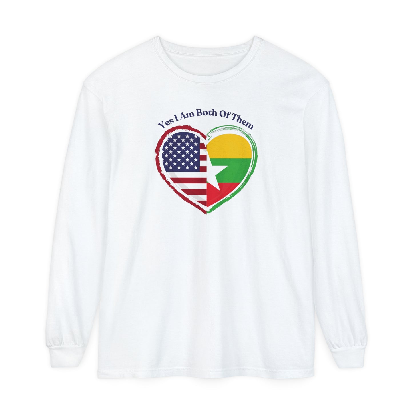 Burmese American Long Sleeve T-Shirt