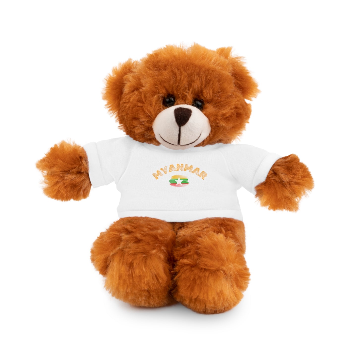 Stuffed Animals with Myanmar Flag Tee