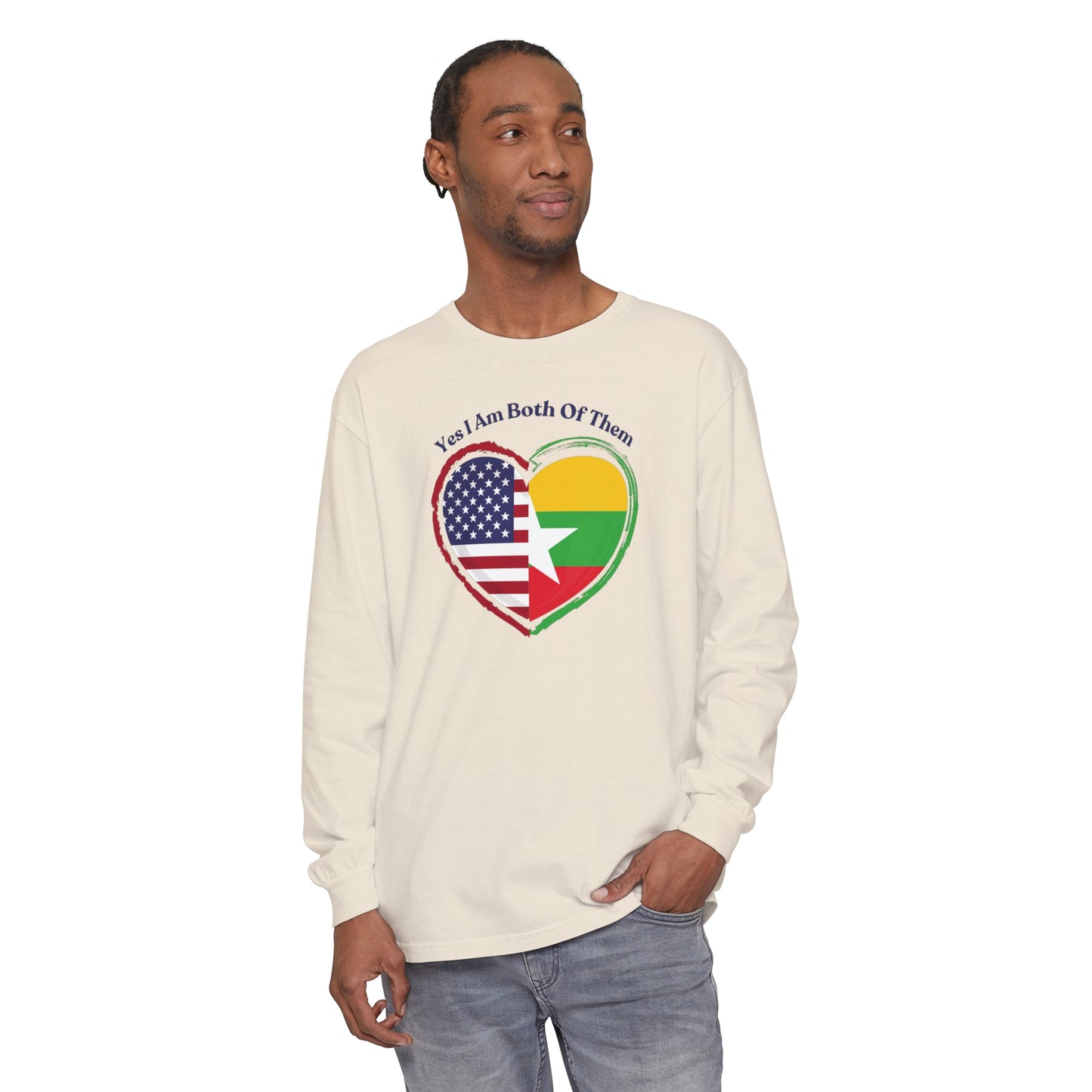 Burmese American Long Sleeve T-Shirt