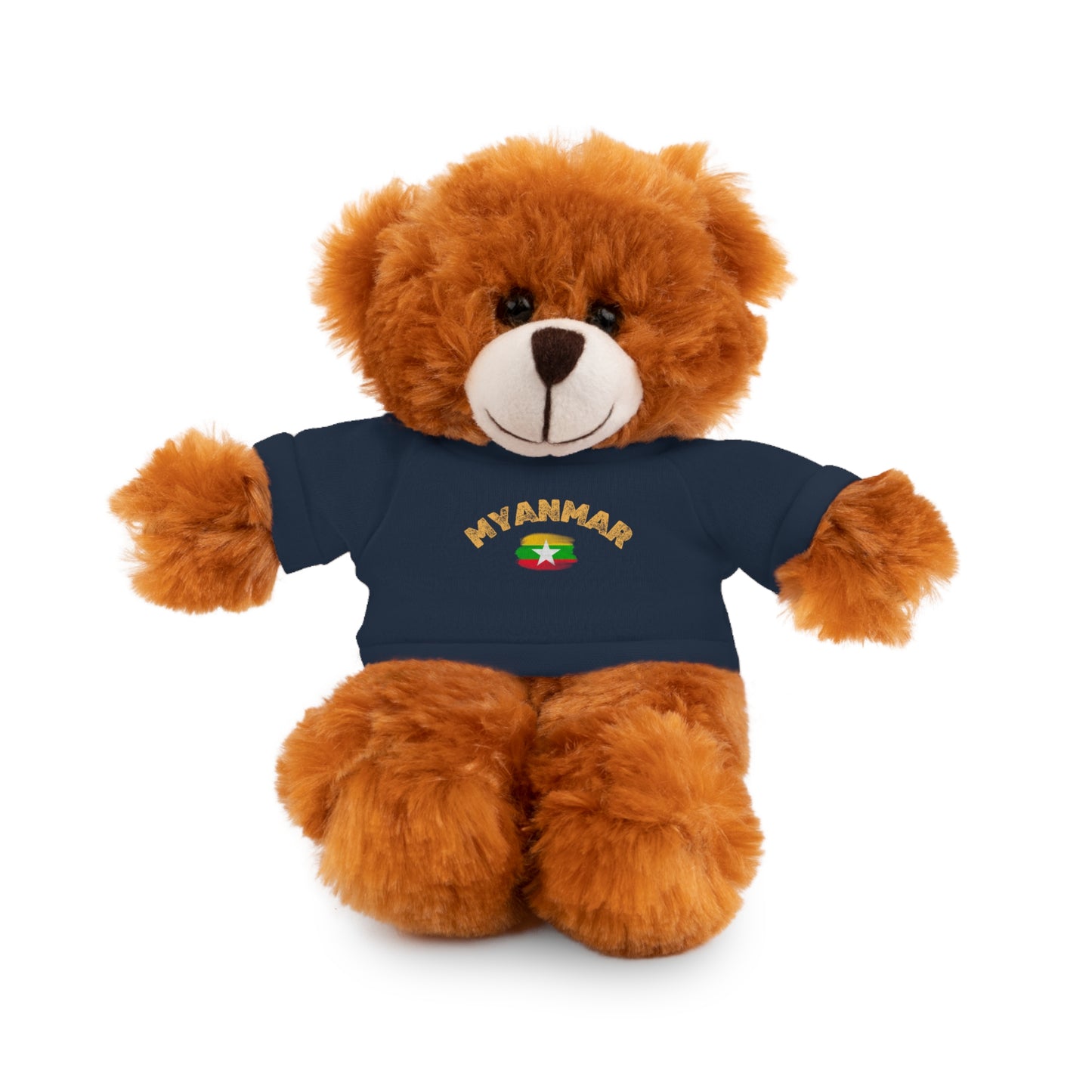 Stuffed Animals with Myanmar Flag Tee