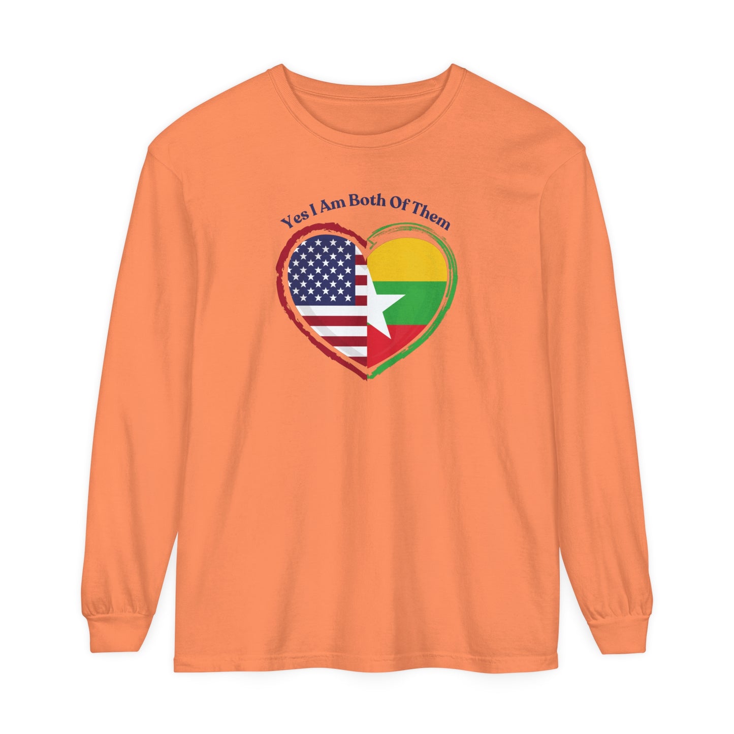 Burmese American Long Sleeve T-Shirt