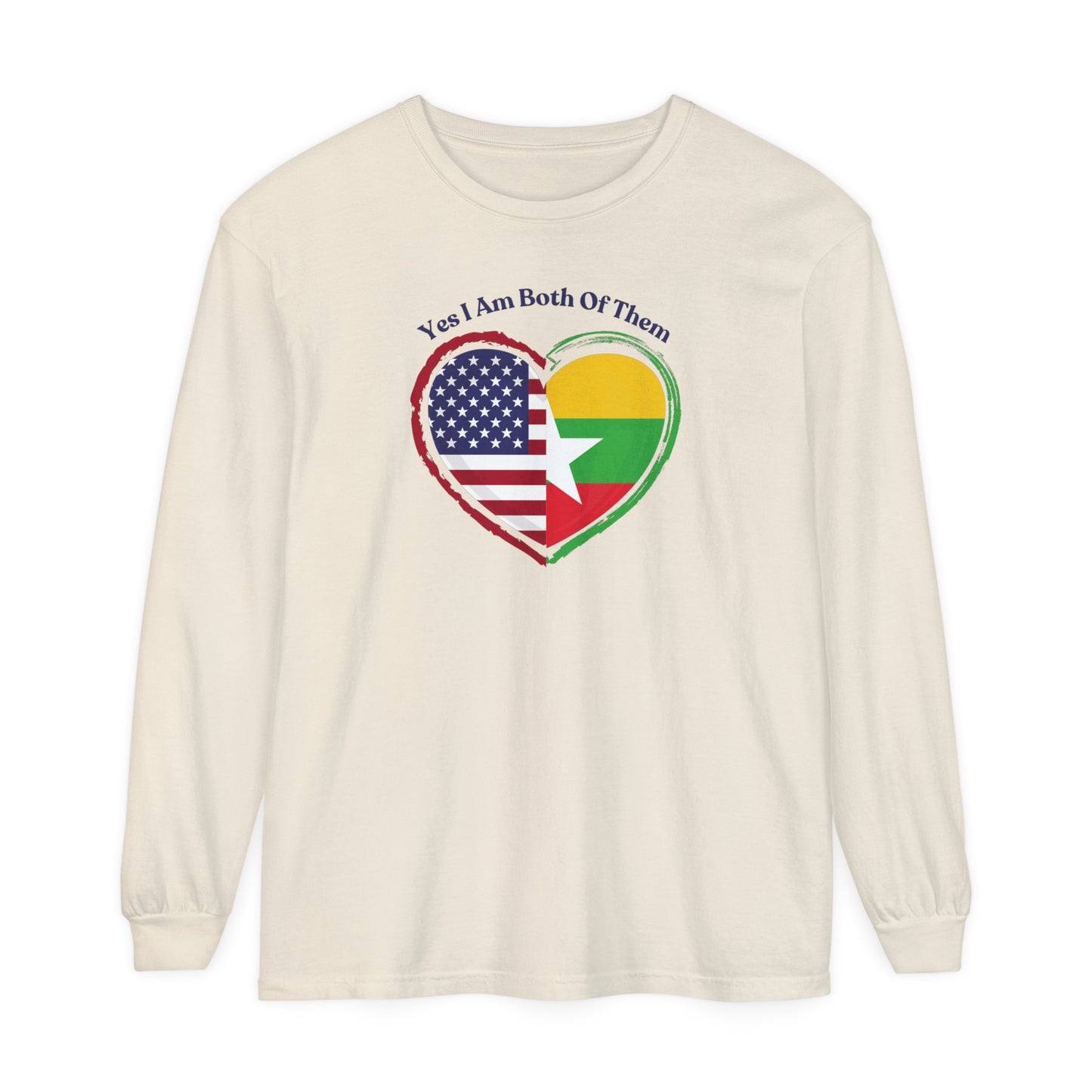 Burmese American Long Sleeve T-Shirt