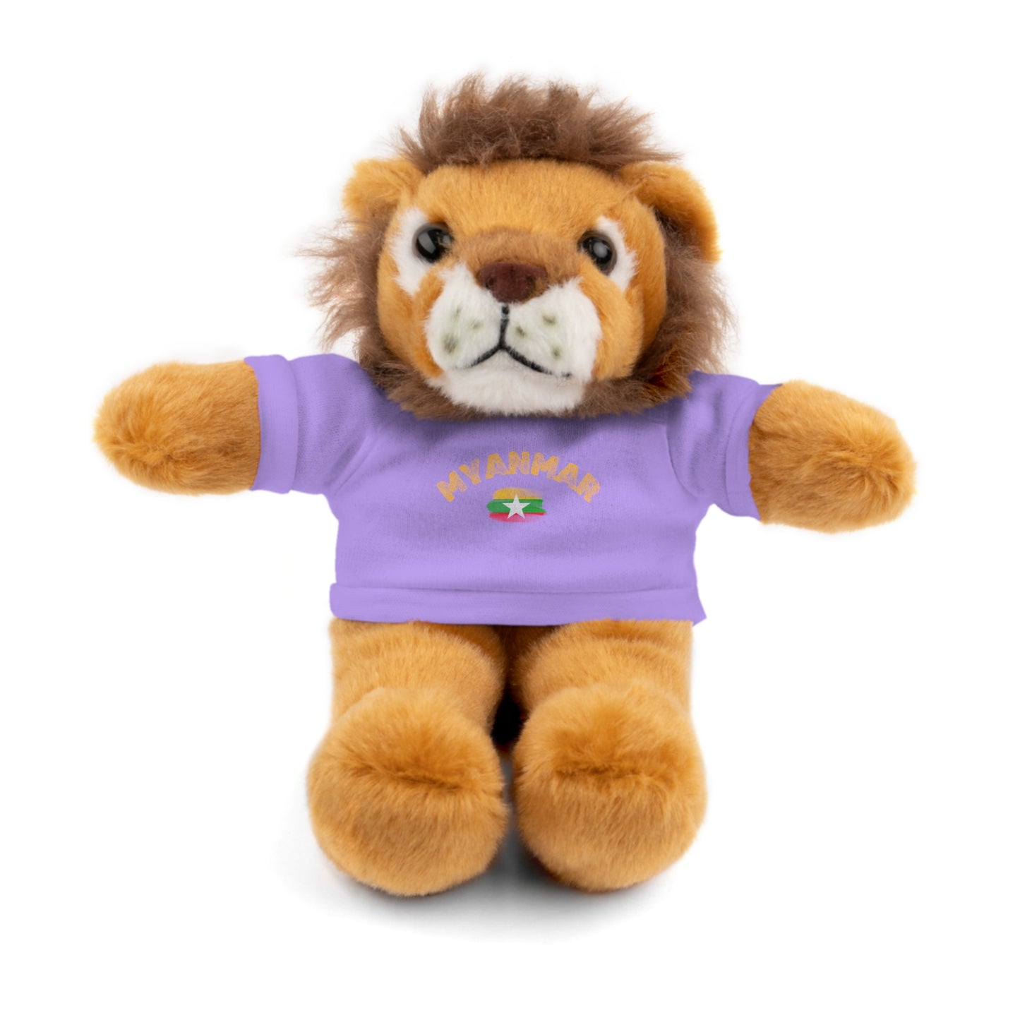 Stuffed Animals with Myanmar Flag Tee