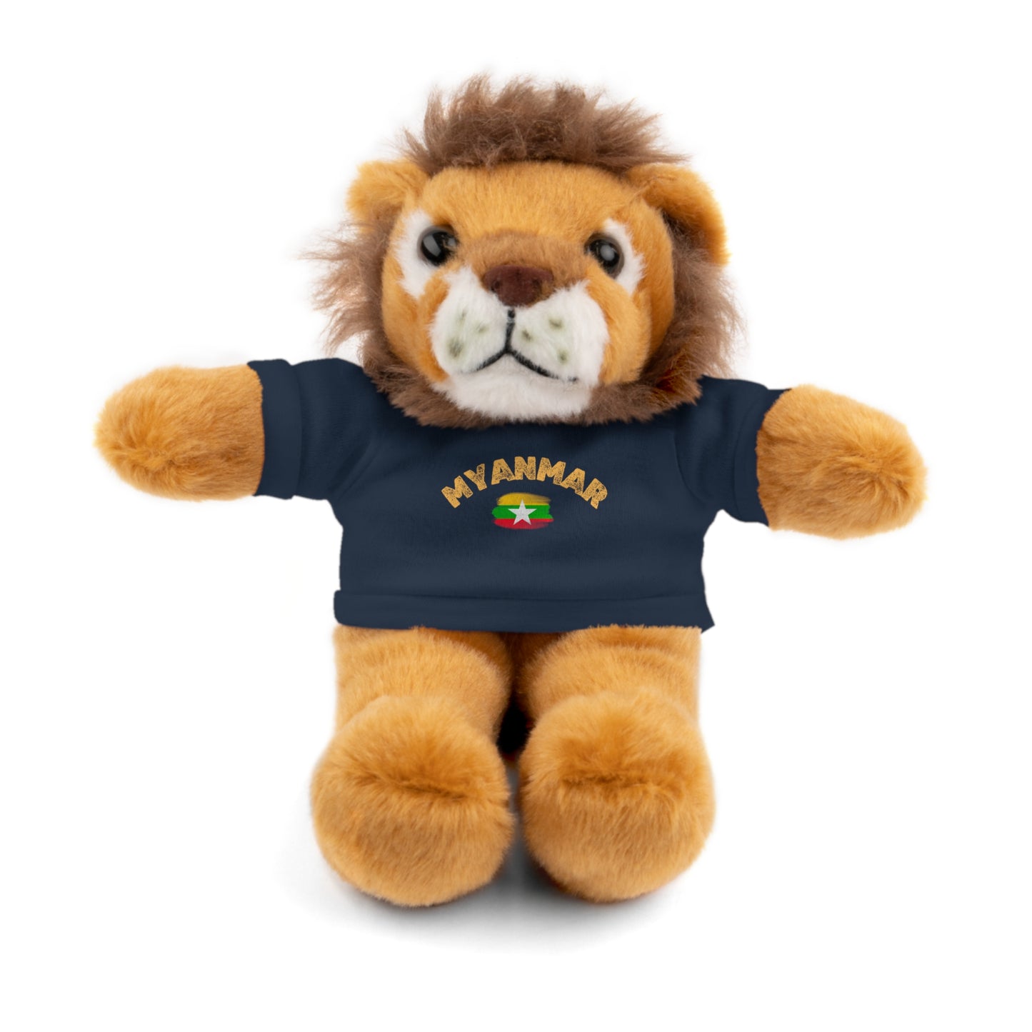 Stuffed Animals with Myanmar Flag Tee