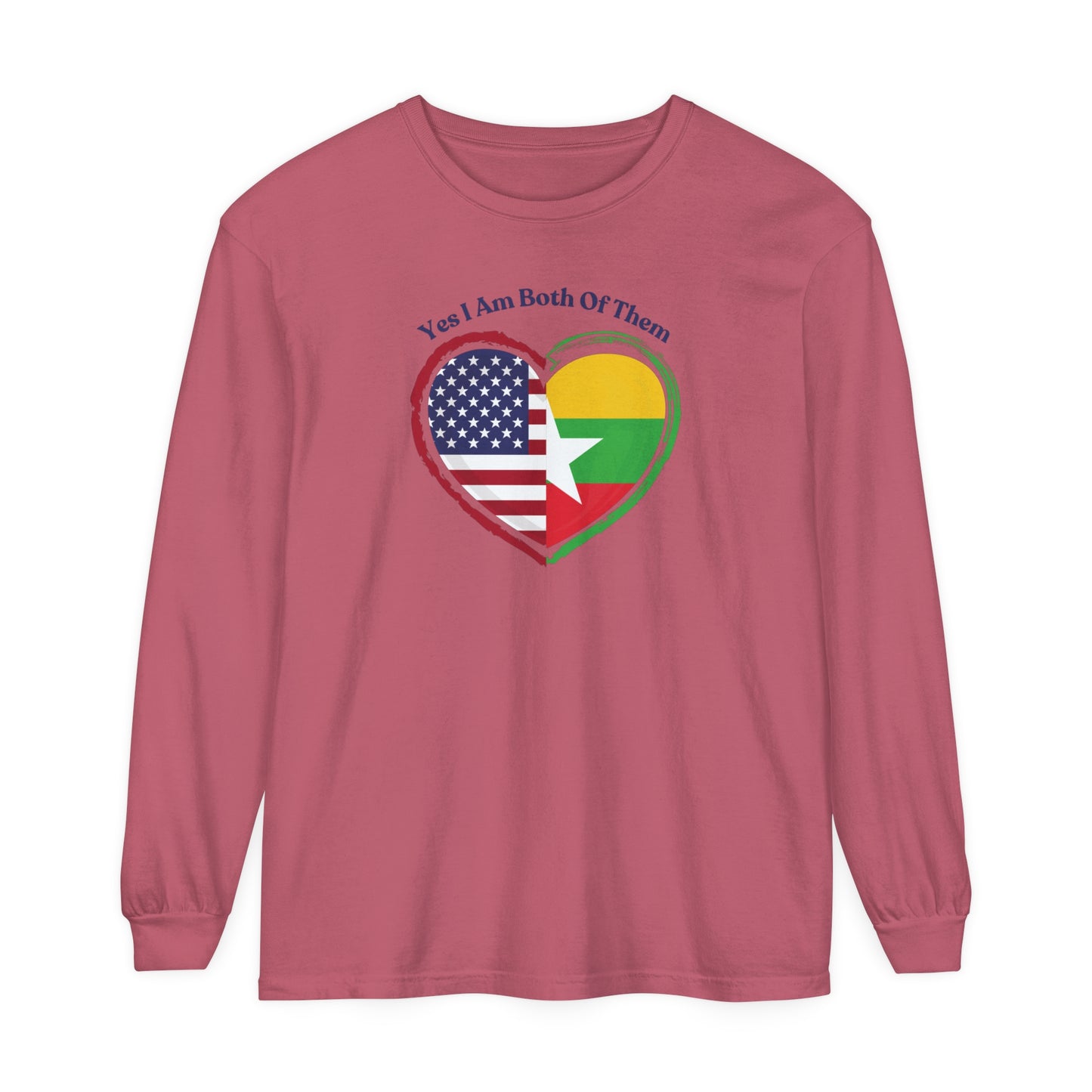 Burmese American Long Sleeve T-Shirt