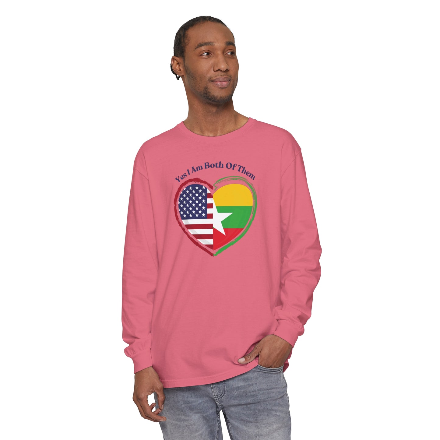 Burmese American Long Sleeve T-Shirt